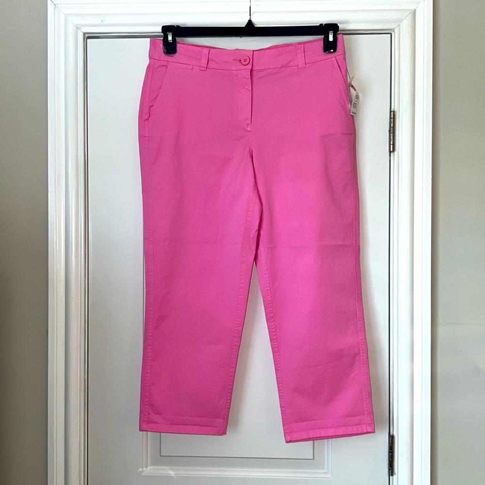Crown & Ivy chino ankle pants pink
